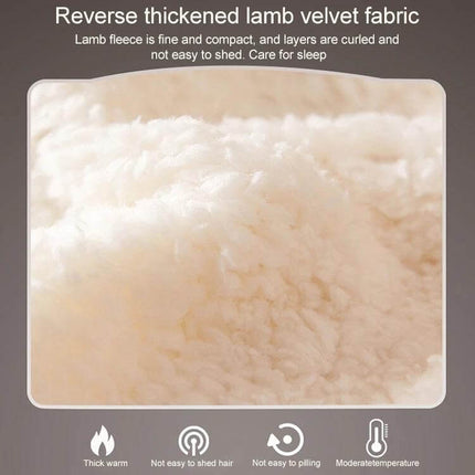 Winter Sofa Blanket Coral For Home And Office Cozy plush lamb velvet close-up showing soft polyester flannel texture for warm autumn and winter use