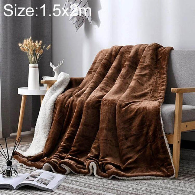 Winter Sofa Blanket Coral For Home And Office Cozy soft coral polyester flannel rectangular throw on gray sofa for autumn and winter warmth