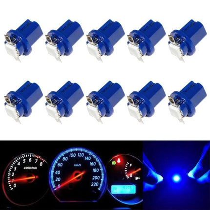 LED Car Instrument Dash Bulb White Light For Vehicle Dashboard - blue T8.5 12V 1W three-core LED for instrument cluster and speedometer