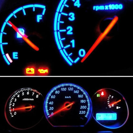 LED Car Instrument Dash Bulb White Light For Vehicle Dashboard glowing blue-white instrument cluster replacement T8.5 12V 1W three-core LED