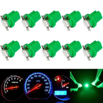 LED Car Instrument Dash Bulb White Light For Vehicle Dashboard - 12V T8.5 1W three-core LED for instrument cluster and gauge backlighting