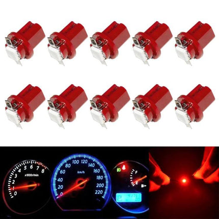 LED Car Instrument Dash Bulb White Light For Vehicle Dashboard - T8.5 1W 12V three-core LED replacement for instrument cluster, gauge backlight