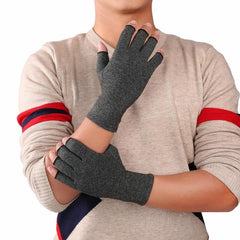 Sports Rehabilitation Half Finger Gloves for Arthritis Relief and Health Care