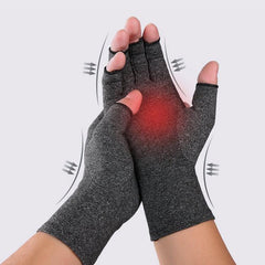 Sports Rehabilitation Half Finger Gloves for Arthritis Relief and Health Care