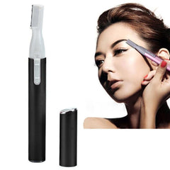 Compact Electric Facial Hair Trimmer for Eyebrow and Face Precision Grooming