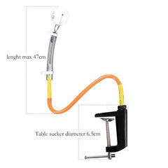 Ensemble de machine d'entraînement de service de tennis de table à pince variable universelle en PVC HUIESON HS-P-L22