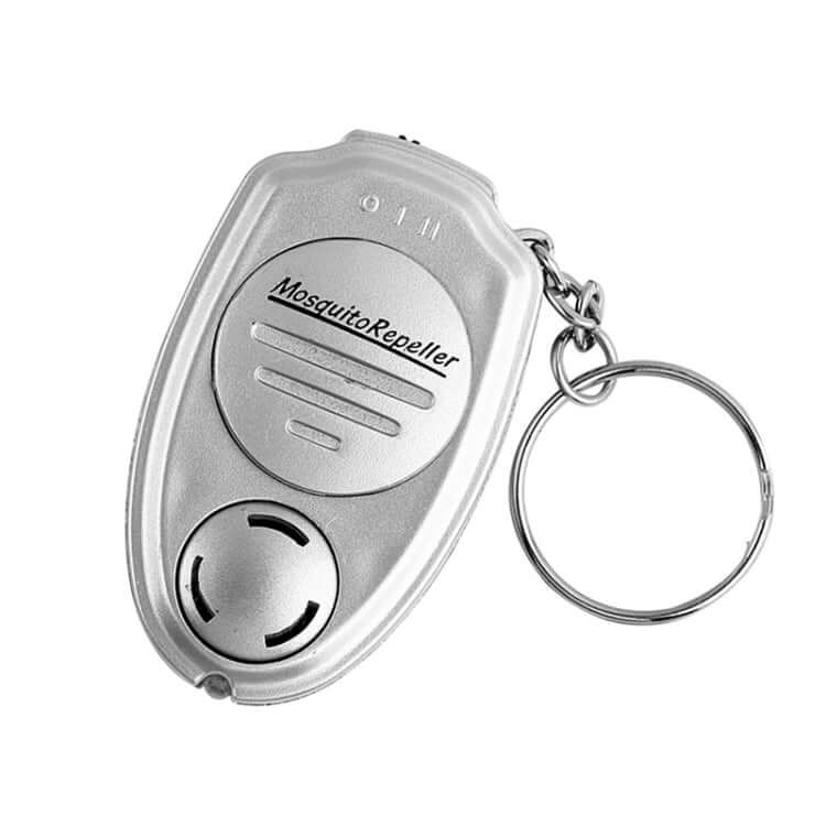 Portable Ultrasonic Pest Repeller Keychain - Mini Electronic Mosquito Killer with Light Feature