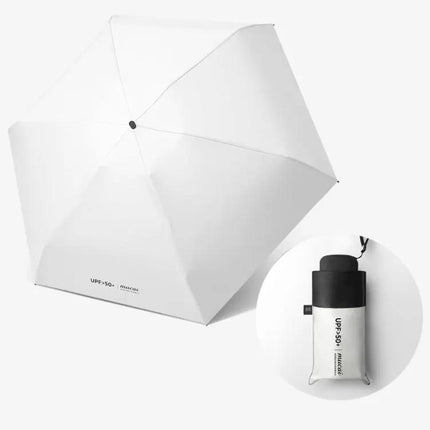 Compact Women's Folding Umbrella for Rain and Sun Protection