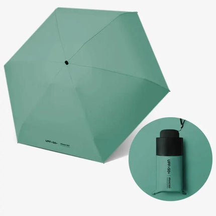 Compact Women's Folding Umbrella for Rain and Sun Protection