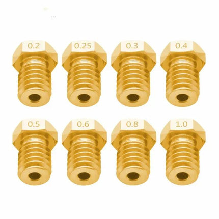 Bugatti 3D Printer Nozzles Compatible with E3D V5 and V6 Models