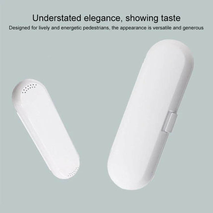 Universal Electric Toothbrush Travel Storage Box 3 Piece White slim white plastic travel case protects electric toothbrush handle and brush head
