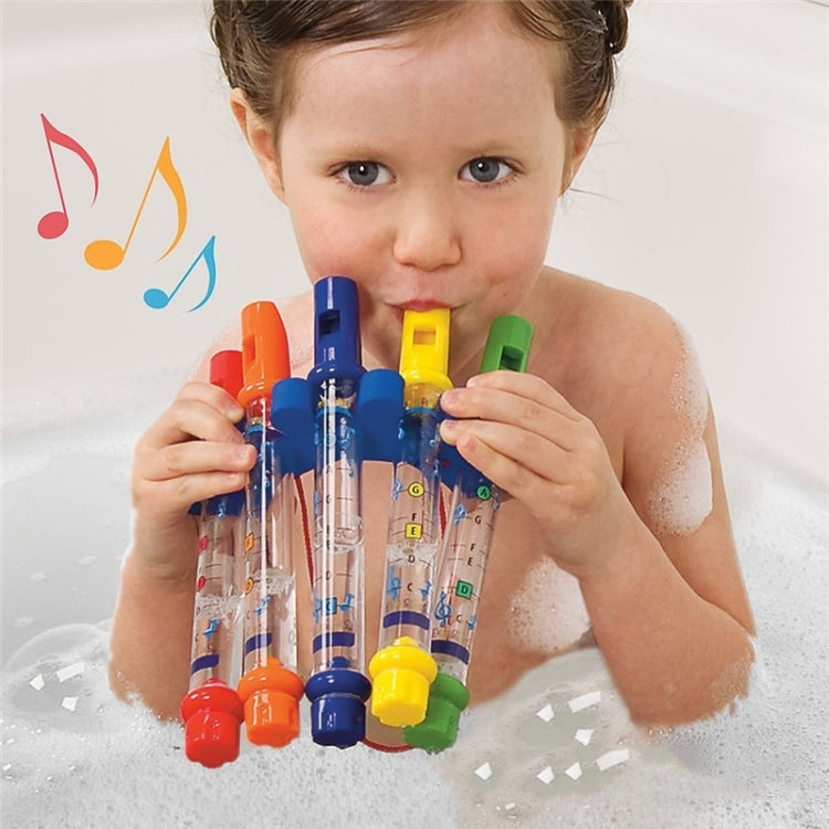 5 PCS/Set Children Colorful Water Flutes Bath Tub Tunes Toys Fun Music Sounds Baby Shower Bath Toy, Colorful Water Bath Toy