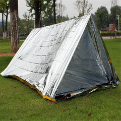 Emergency Survival Tent with Insulation and Sunscreen Blanket for Outdoor Rescue