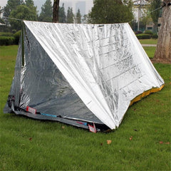 Emergency Survival Tent with Insulation and Sunscreen Blanket for Outdoor Rescue