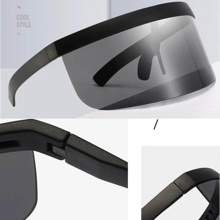 Anti Peeping Sun Mirror With Black Frame For Daily Outdoor Use - Polycarbonate UV400 shield, 99% VLT, lightweight 54g for commuters and outdoor workers