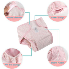 Eco-Friendly Adjustable Baby Cloth Diaper - Breathable, Waterproof, and Leak-Proof