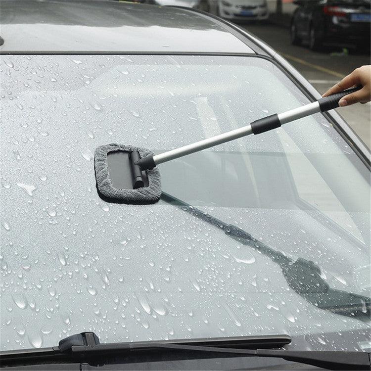 Telescopic Car Wash Window Brush with Aluminum Alloy Windshield Cleaning Wipe