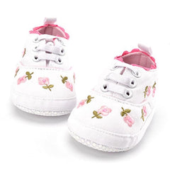 Floral Lace Baby Girl Soft Walking Shoes for Toddlers