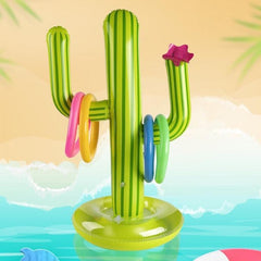 Inflatable Cactus Water Ring Toss Game for Kids