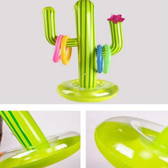 Inflatable Cactus Water Ring Toss Game for Kids