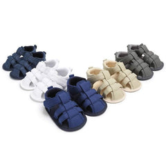 Breathable Canvas Sandals for Baby Boys with Soft Bottoms