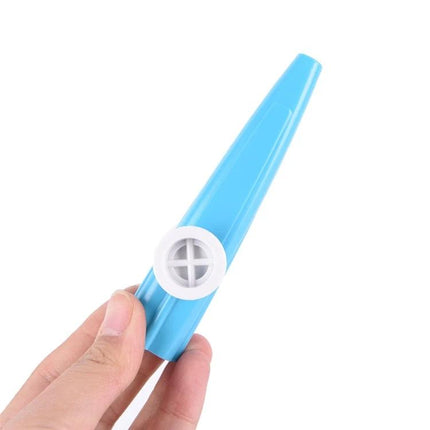 Colorful Plastic Kazoo for Children's Daily Music Fun - blue handheld toy kazoo for kids humming at home or outdoor play