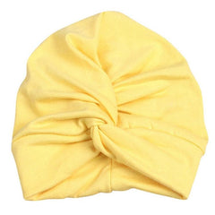 Cotton Soft Baby Turban Hat for Girls - Summer Bohemian Newborn Cap