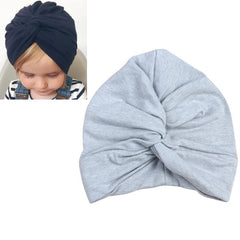 Cotton Soft Baby Turban Hat for Girls - Summer Bohemian Newborn Cap