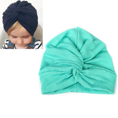 Cotton Soft Baby Turban Hat for Girls - Summer Bohemian Newborn Cap