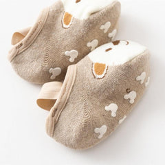 Newborn Cartoon Cotton Terry Socks for Autumn & Winter - Non-Slip Baby Footwear