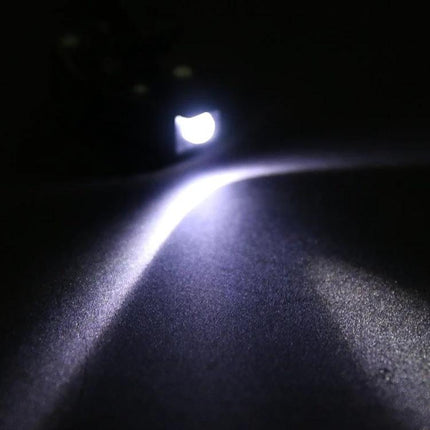 Clip-On Light for Glasses During Evening Reading Tasks showing focused beam illuminating a page without disturbing others