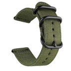 18mm / Army Green with Black Ring Buckle
