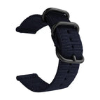20mm / Dark Blue with Black Ring Buckle
