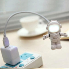 Astronaut USB LED Desk Lamp - Adjustable Night Light for PC & Emergency Use