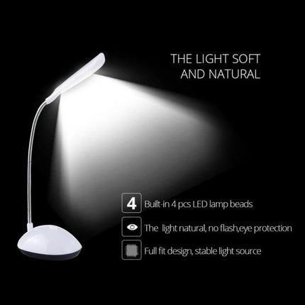 Bedside LED Lamp for Children's Evening Reading and Nighttime Use - round soft-glow nightstand lamp with eye-friendly LED for kids