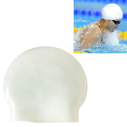 Silicone Swim Cap Glossy Seamless 22x19.5cm Unisex | Syndmart