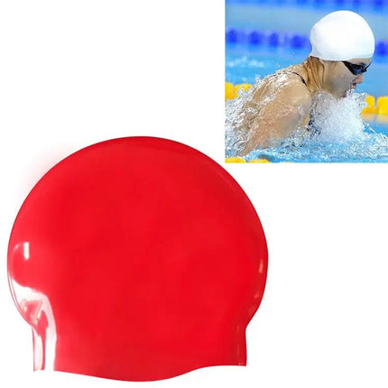 Silicone Swim Cap Glossy Seamless 22x19.5cm Unisex | Syndmart