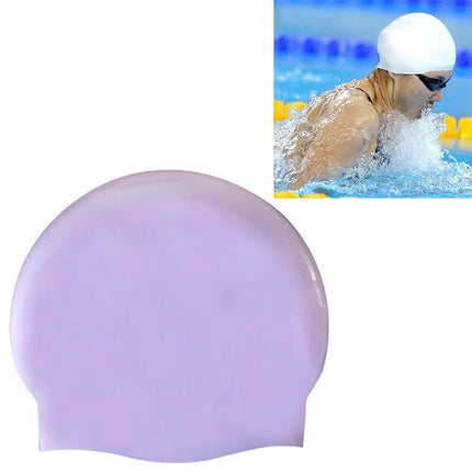 Silicone Swim Cap Glossy Seamless 22x19.5cm Unisex | Syndmart