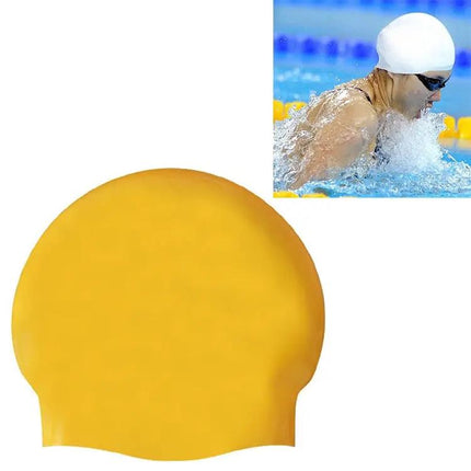 Silicone Swim Cap Glossy Seamless 22x19.5cm Unisex | Syndmart
