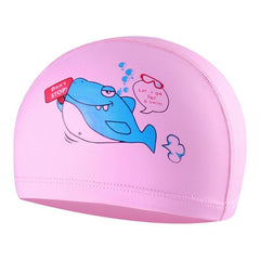 Kids Waterproof Cartoon Swimming Cap with PU Coating