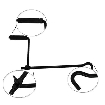 Foldable Hand Jack for Roadside Tire Changes in Emergencies compact collapsible jack handle and rod folded for vehicle storage