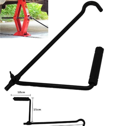 Foldable Hand Jack for Roadside Tire Changes in Emergencies compact collapsible handle and rod tool for safe vehicle lifting and storage