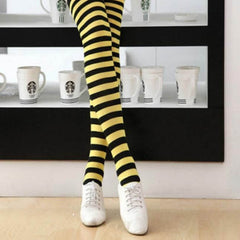 Kids' Japanese Striped Thigh-High Fashion Socks