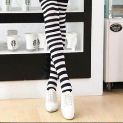 Kids' Japanese Striped Thigh-High Fashion Socks