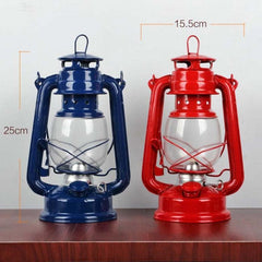 Vintage Charm Portable Wrought Iron Outdoor Camping Lantern