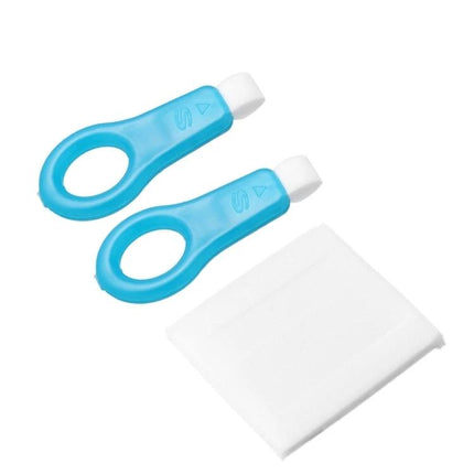 Nano Teeth Whitening Set Enamel Safe For Daily Care compact enamel‑safe touch-up kit with blue applicators and sponge 60 g