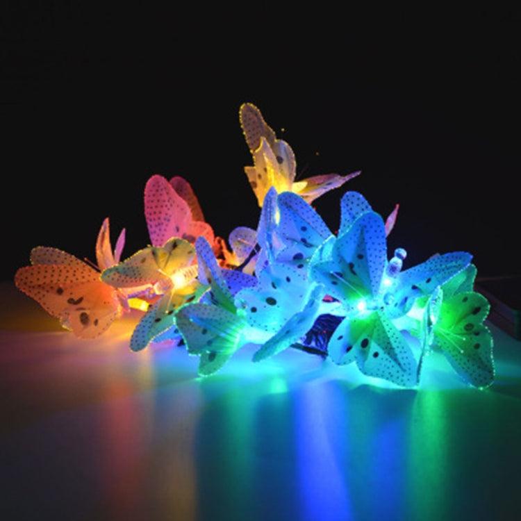 Solar-Powered Enchanted Butterfly Fiber Optic Fairy Lights for Outdoor Holiday Decor