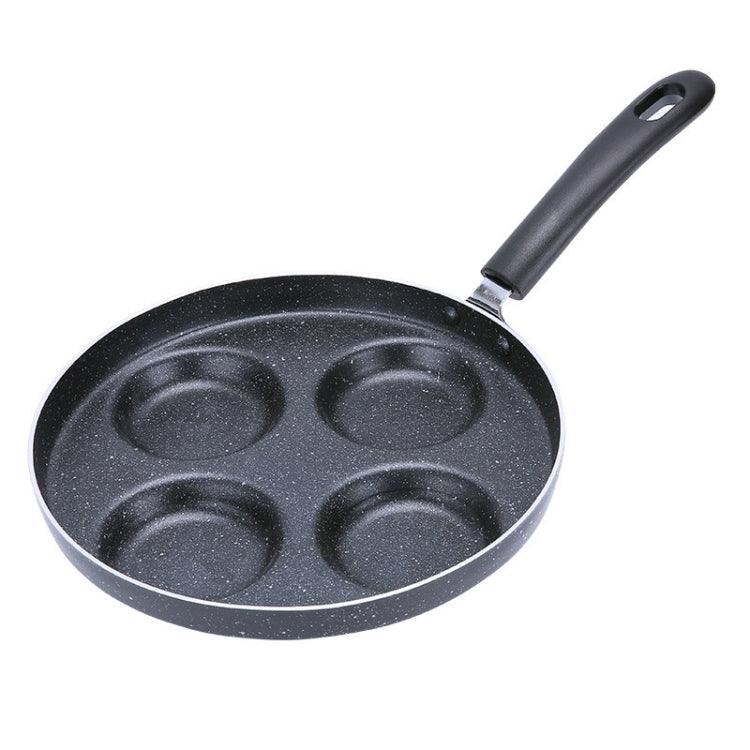 Versatile 4-Cavity Nonstick Aluminum Frying Pan Set for Effortless Cooking of Eggs, Pancakes, and Steaks