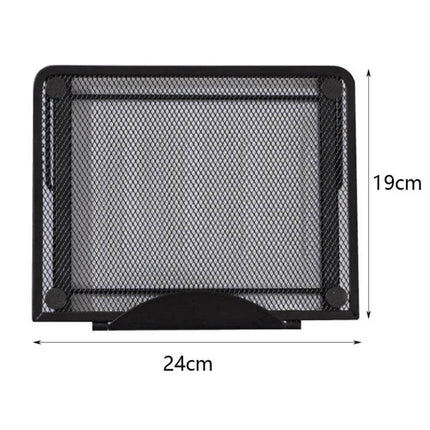 Portable Adjustable Ventilated Laptop Stand for Desktops black metal mesh desktop stand 24cm x 19cm compact foldable cooling riser