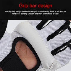 Gants de boxe demi-doigts pour adultes, en cuir PU, pour entraînement, fitness, sparring, taekwondo